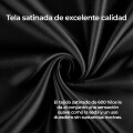 Funda Almohada De SatÃ­n SatÃ©n Tipo Seda Suave Negro