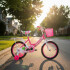 Bicicleta infantil Shengdi Rodado 16 Canasto Parrilla Hadas Color Rosa Oscuro