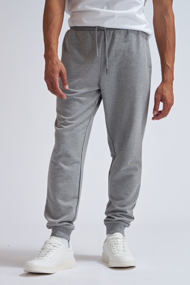 Pantalón deportivo Gris Claro Melange