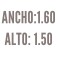 Roller Lino Patxi Blanco Ancho de tela: 1.60 - Ancho Total: 1.635 - Alto: 1.50
