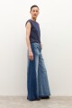 Jean wide leg Ada bicolor jean medio
