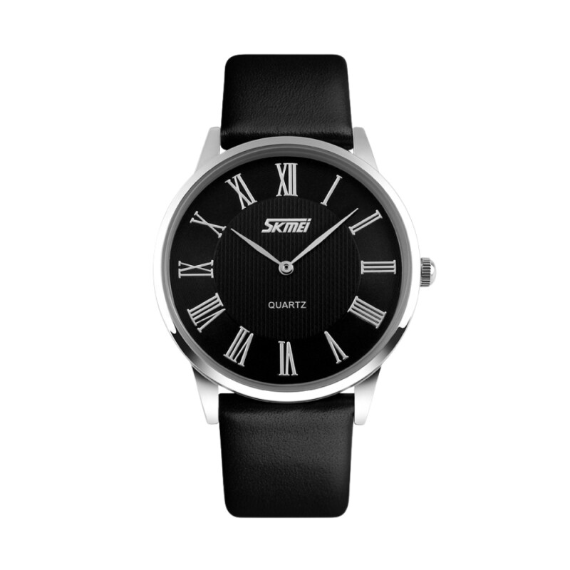 Reloj Skmei 9092BKBK-B analógico en acero plateado con correa negra (caja clásica 38 mm) Reloj Skmei 9092bkbk-b Analógico En Acero Plateado Con Correa Negra (caja Clásica 38 Mm)