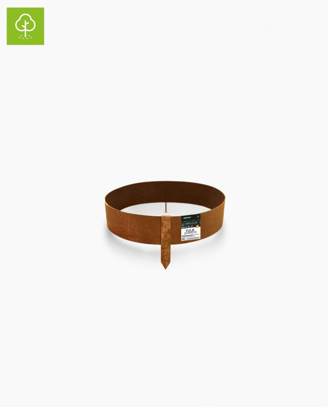 Fleje separador para árbol 10cm x D: 40cm - ACERO CORTEN 2mm