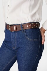 Cinturon Aros Marron