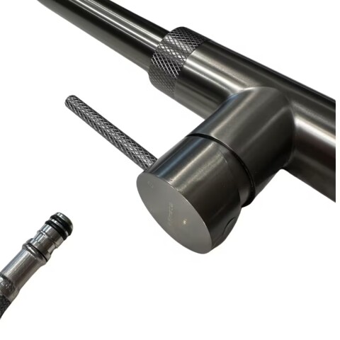 Grifería de Cocina Monocomando de mesada Virtus Curvo Extensible Grafito Mate Grifería De Cocina Monocomando De Mesada Virtus Curvo Extensible Grafito Mate