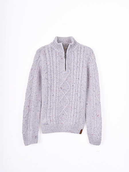 SWEATER MILAN GRIS (V)