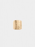Anillo De Resina Con Detalle Metálico beige