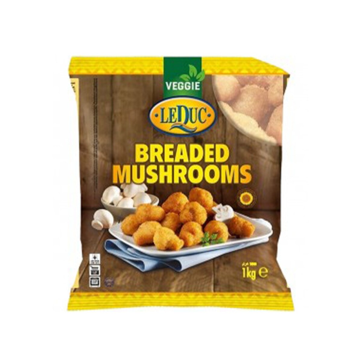 Champiñones Veggie Empanados Leduc 1kg 