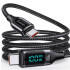 Cable De Datos Usams Sj546 Tipo C A Tipo C 1.2 Metros CABLE USB TIPO C PD100W 1.2M LCD USAMS