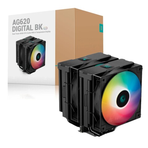 Cooler Deepcool Ag620 Digital Negro Argb COOLER DEEPCOOL AG620 DIGITAL NEGRO ARGB