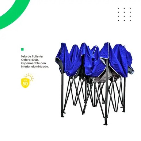GAZEBO MAGNUM 3 X 6 REFORZADO AZUL ORS-148.- GAZEBO MAGNUM 3 X 6 REFORZADO AZUL ORS-148.-