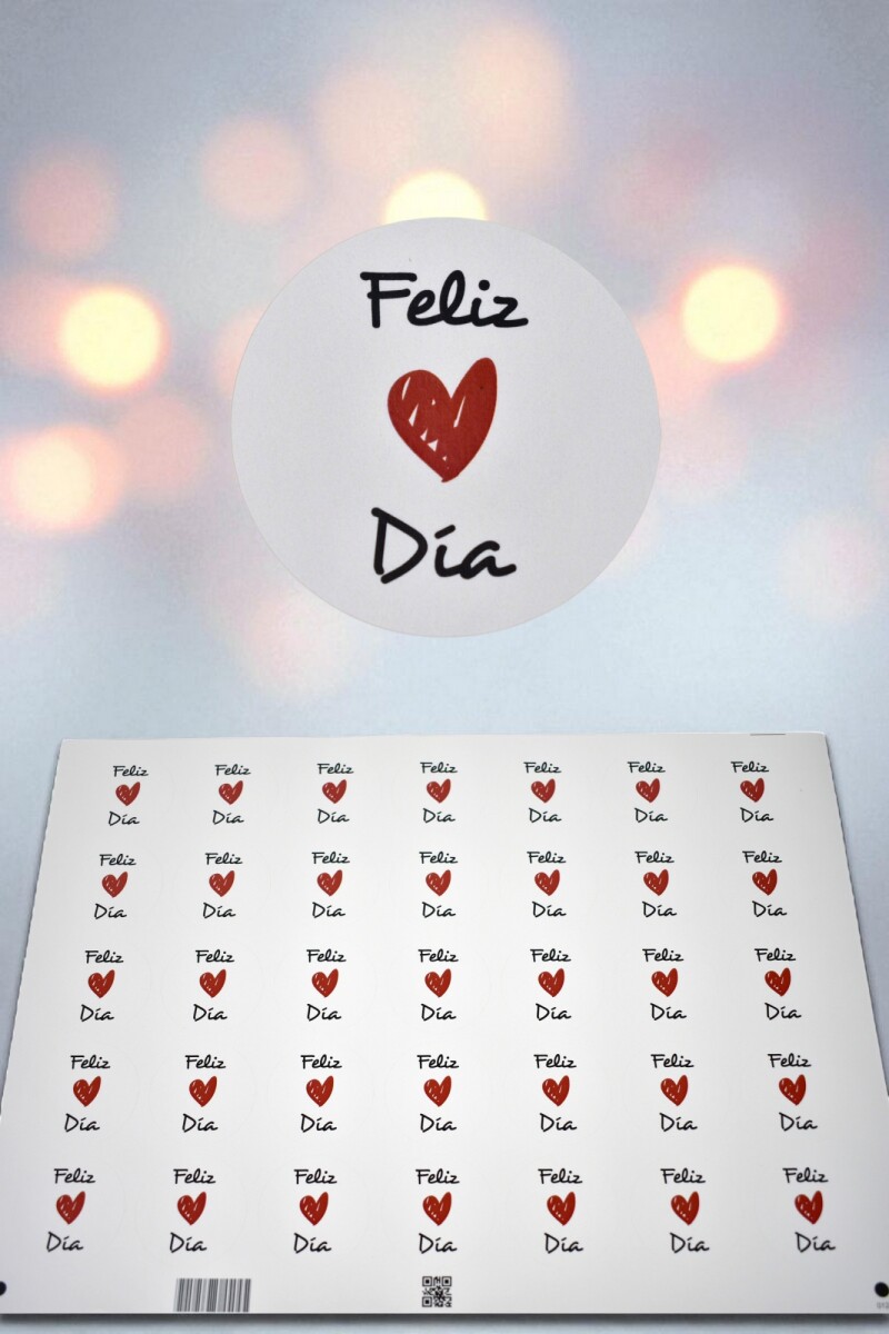 Stickers feliz dia plancha - DISEÑO 2 