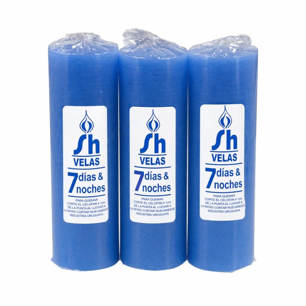 VELON 7 DIAS / 7 NOCHES LISO X12 - Celeste 