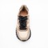 ZAPATILLA CUERO DAMA COLOR GRIS SUELA SINTETICA GRIS CLARO/NEGRO/NARANJA