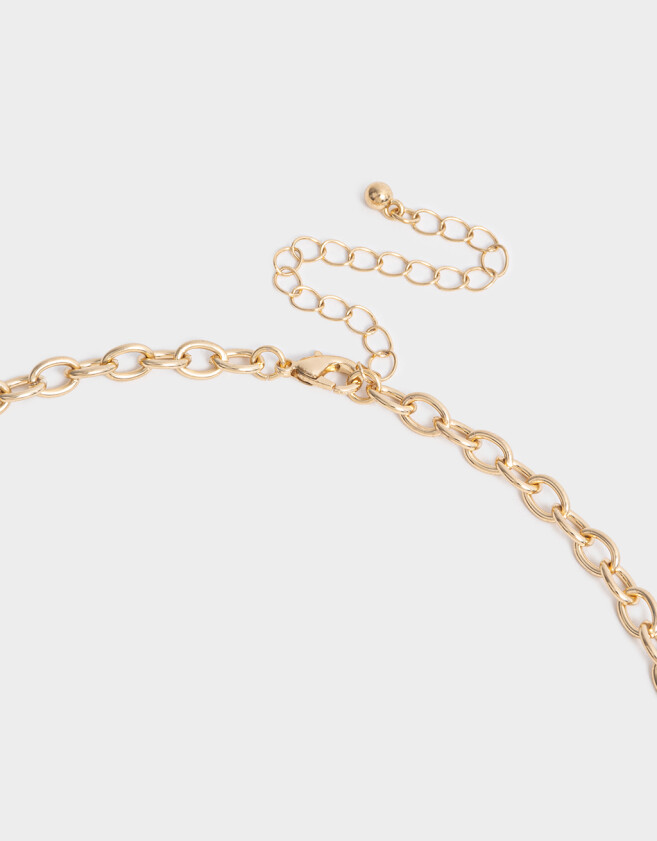 Collares Cortos Metal diferenciado Collar Corto Multi Dijes De Medallones - Dorado Burnish Gold