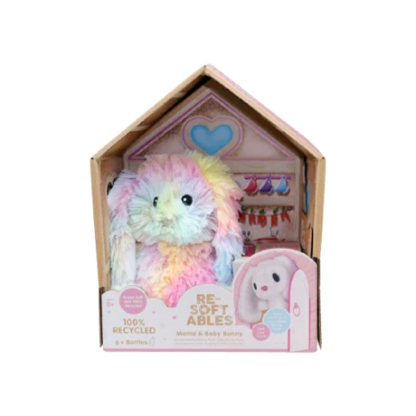 Peluche Mama y 2 Baby Bunny 100% Reciclado 001