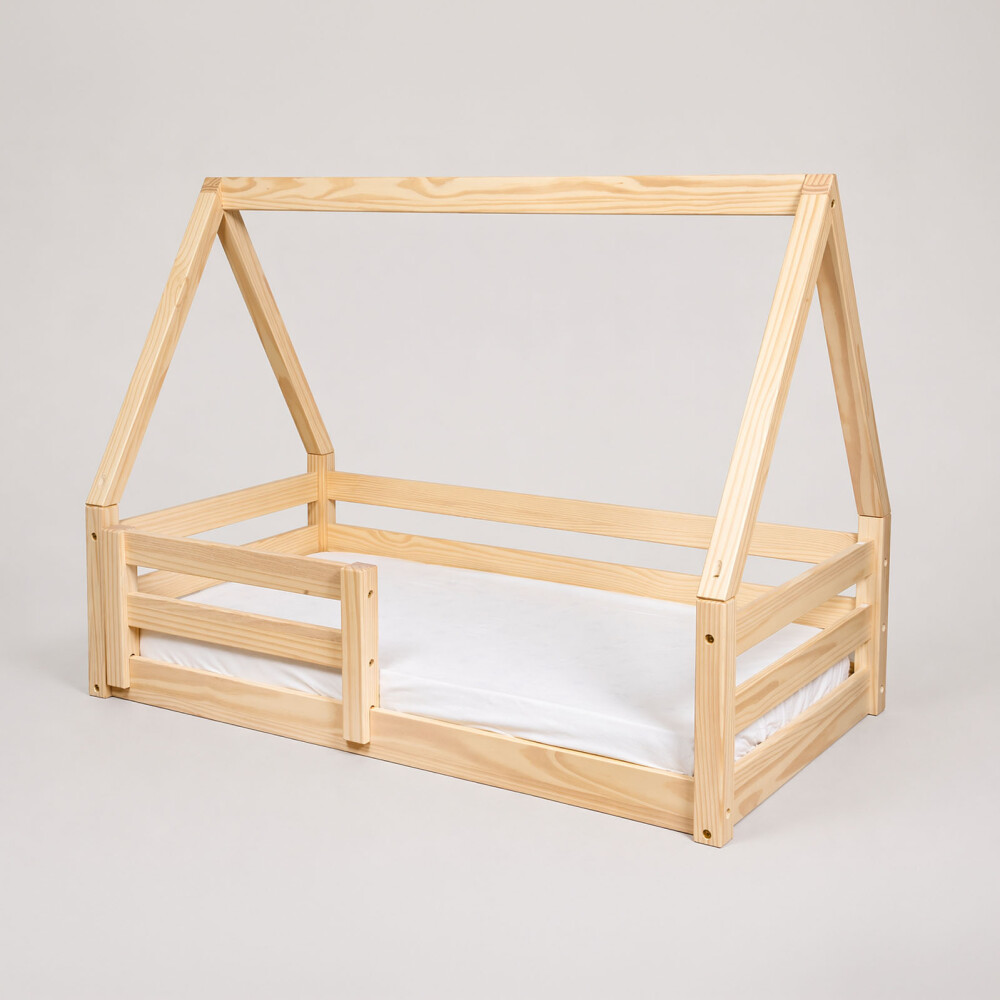 CAMA CASITA MADERA NATURAL-BEIGE FARM