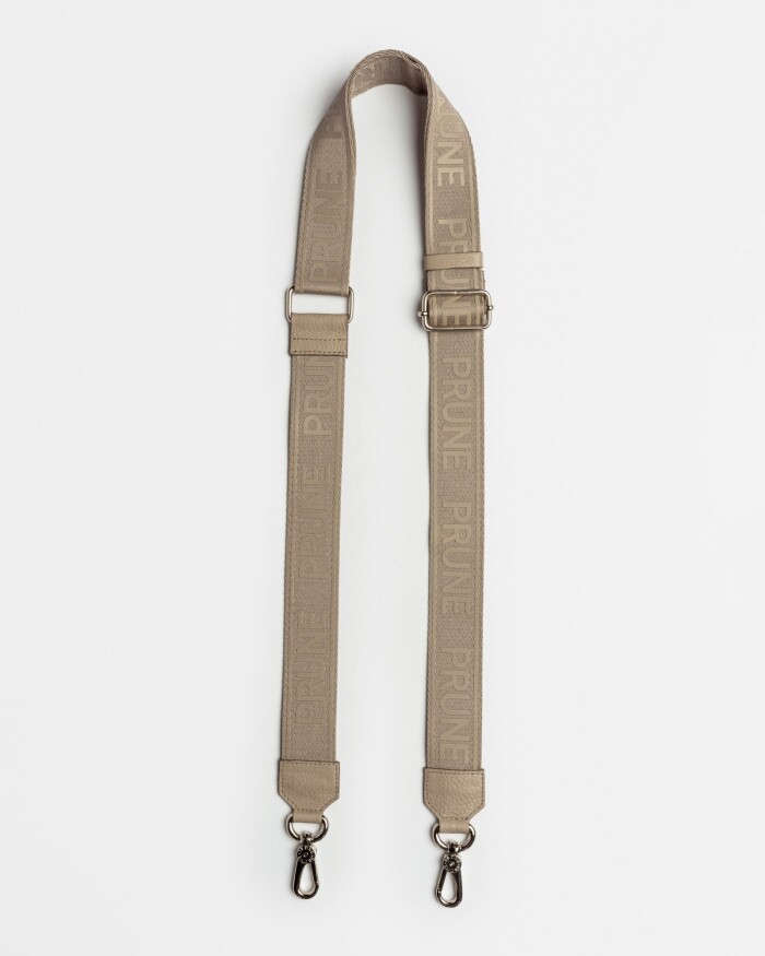 Correa Bali en cuero graneado Taupe Oro