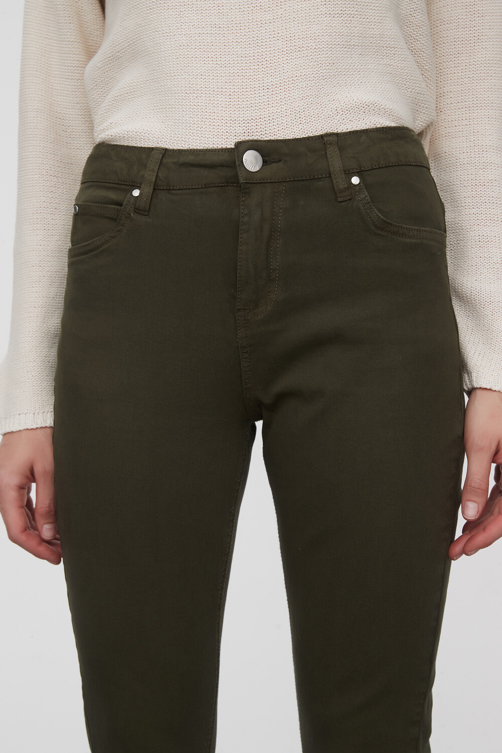 Pantalon Bardot Verde Oliva Oscuro
