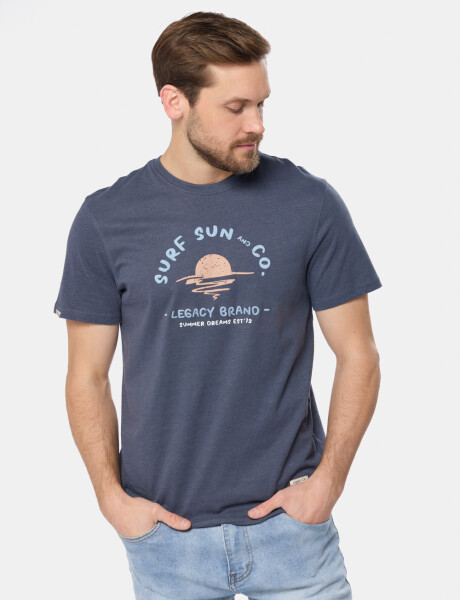 REMERA ESTAMPADA Azul