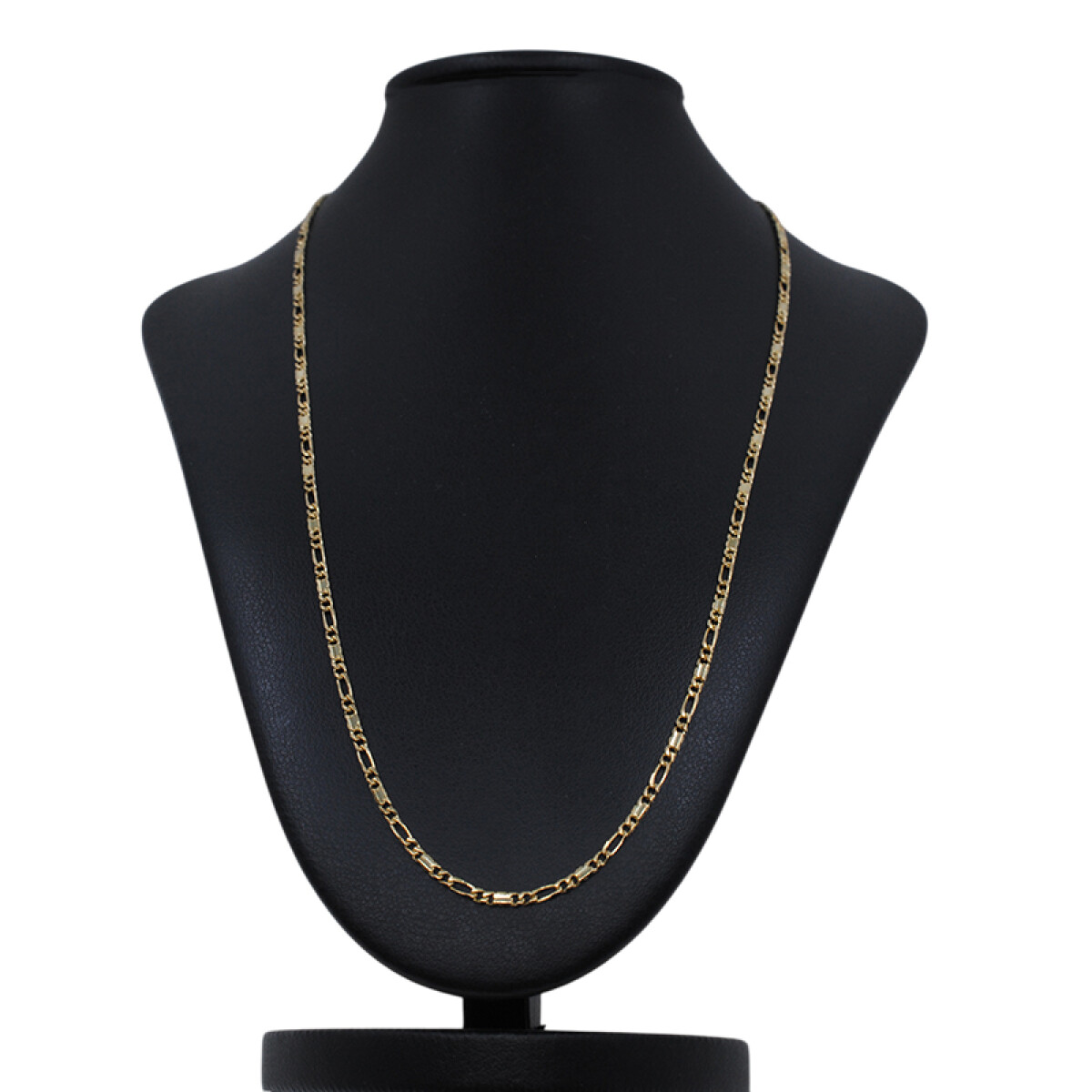 Cadena en oro 18k amarillo, eslabon estilo cartier 