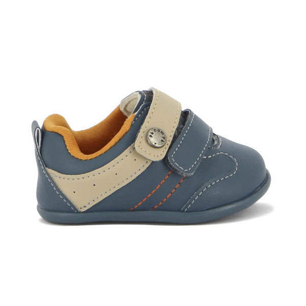 Pe Com Pe Zapato Casual Con Cierre Azul Jean