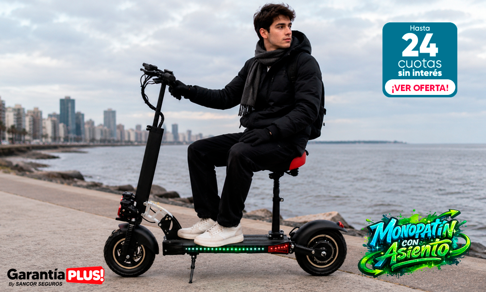 Monopatín con asiento en oferta!