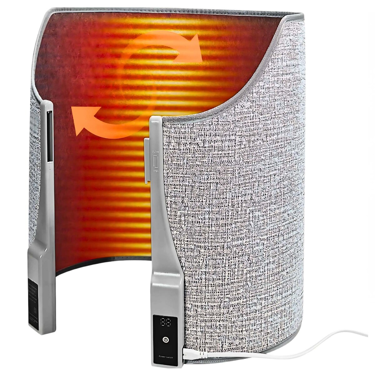 Calentador Plegable Eléctrico De Piernas 4 Velocidades Manta - Color Gris 