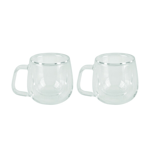 Juego 2 tazas de vidrio doble para té o capuccino -TRAMONTINA TF6618