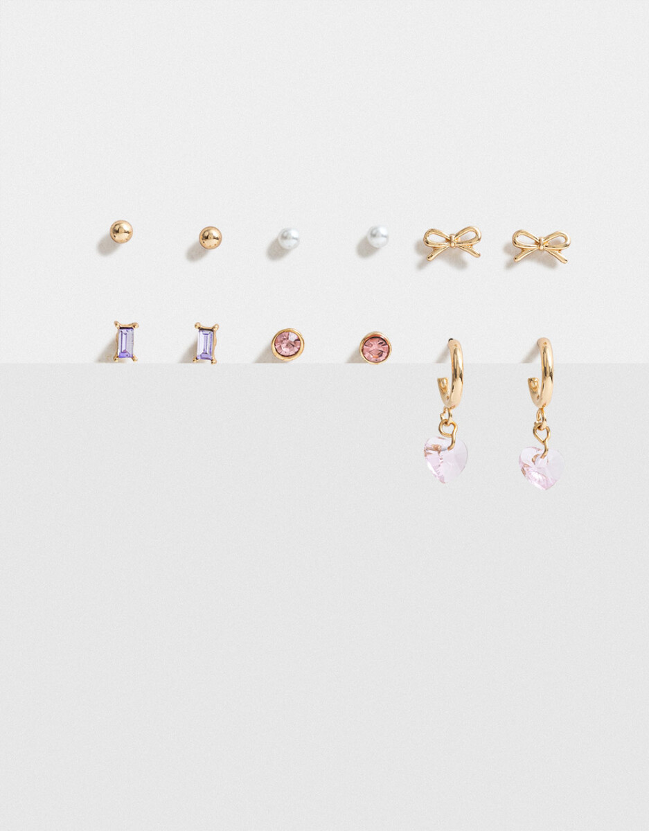 Set De Aros Dorados 