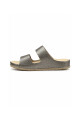 Sandalia 2 hebillas Aurora AU401 Plateado