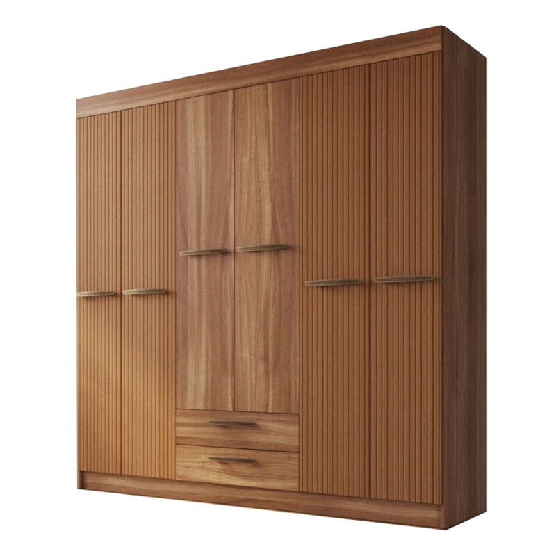 Ropero Artecas Mdp 6 Puertas 2 Cajones Y 12 Estantes - Ltc Ropero Artecas Mdp 6 Puertas 2 Cajones Y 12 Estantes - Ltc