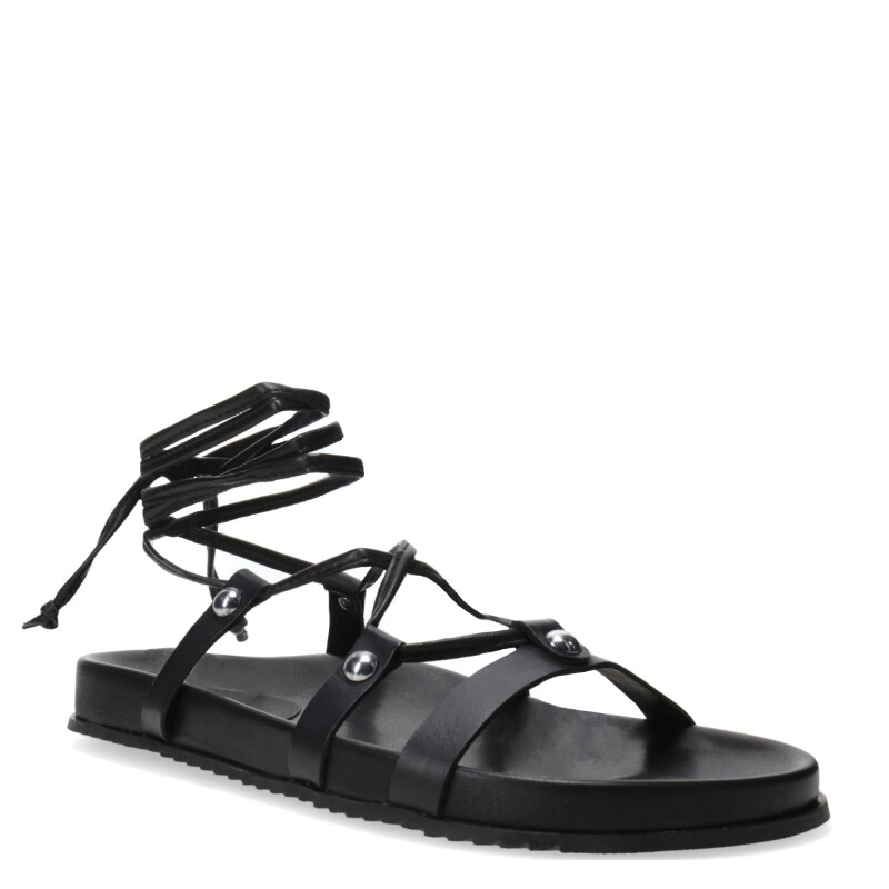 Sandalias de Mujer Miss Carol con Tiras al Tobillo Negro