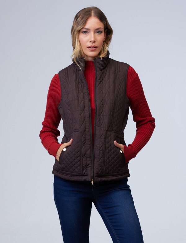Chaleco Capitoneado MARRON