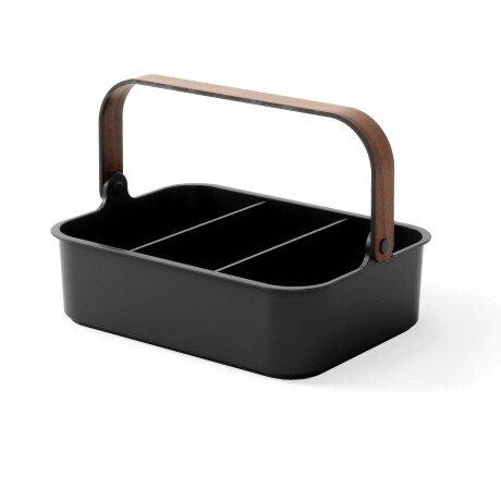 CONR APILABLE PLASTICO-RECICLADO-Y-MADERA NEGRO BELLWOOD BIN L
