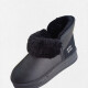 BOTA PLATAFORMA CORDERITO NEGRA