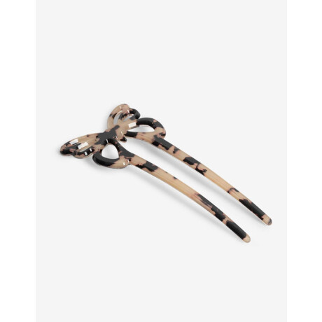 Peineta Acrílico Mariposa Marron Carey