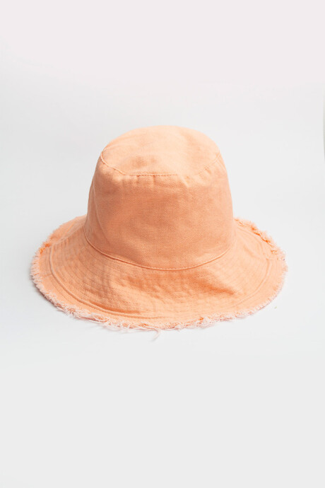 Sombrero bucket con costura Salmón