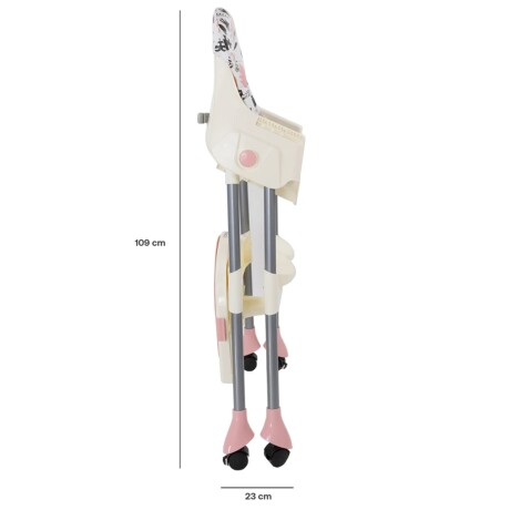 Silla de Comer para Bebes Bebesit Steps con Bandeja 2 en 1 Rosa