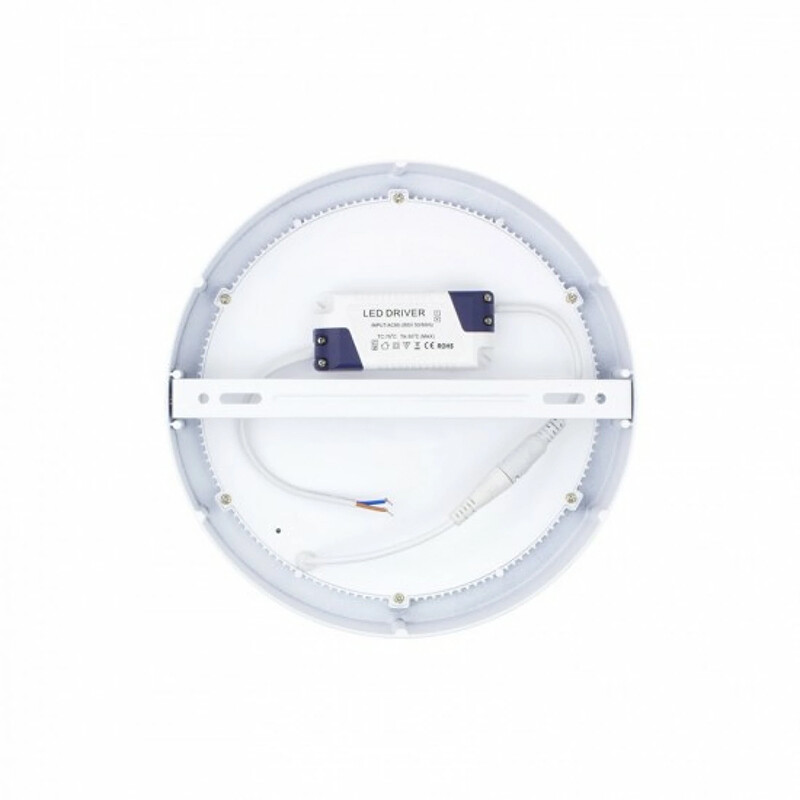 PLRA006 Panel LED Redondo de Adosar 6W Luz Neutra