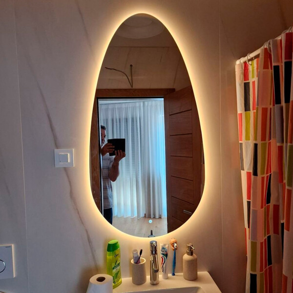 Espejo Oval Grande Cuerpo Entero Luz Led 170x70cm ESPEJO OVAL LED-M-06 170X70