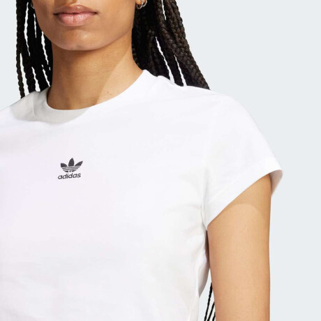 Remera Adidas Ess Slim Tee Blanco