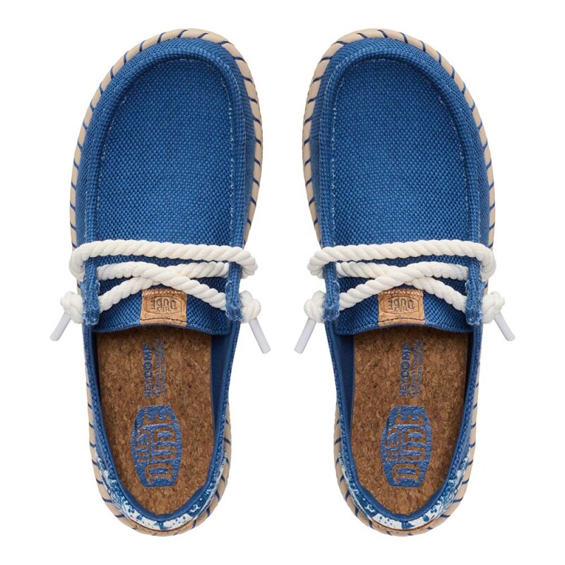 Wendy Espadrille Hibiscus Ensign Blue/multi