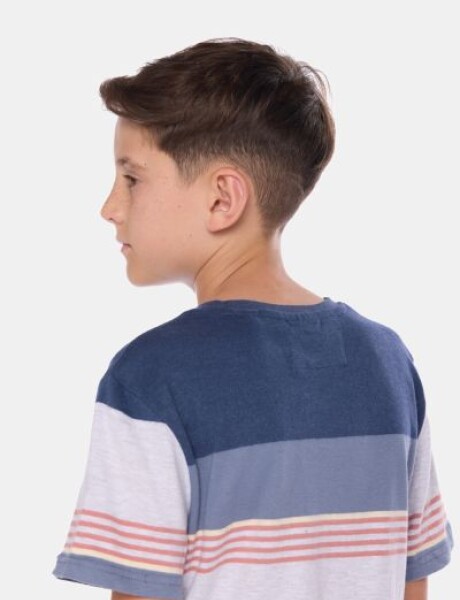 REMERA RAYADA Gris