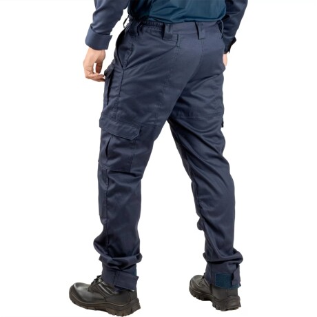 Pantalón táctico GCM tela antidesgarro con puño ajustable Azul