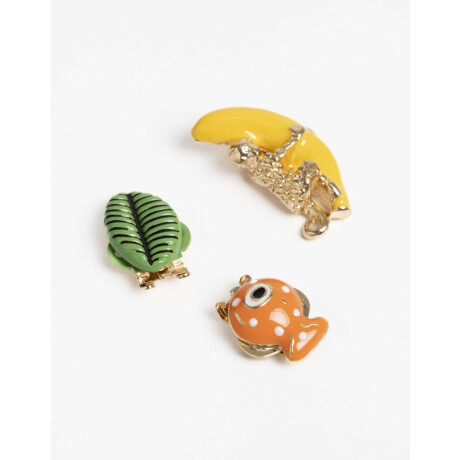 Set De Pins Para Ojotas Combinacion Multicolor