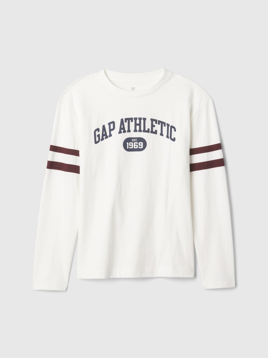 Remera Grafico Manga Larga Niño - New Off White 