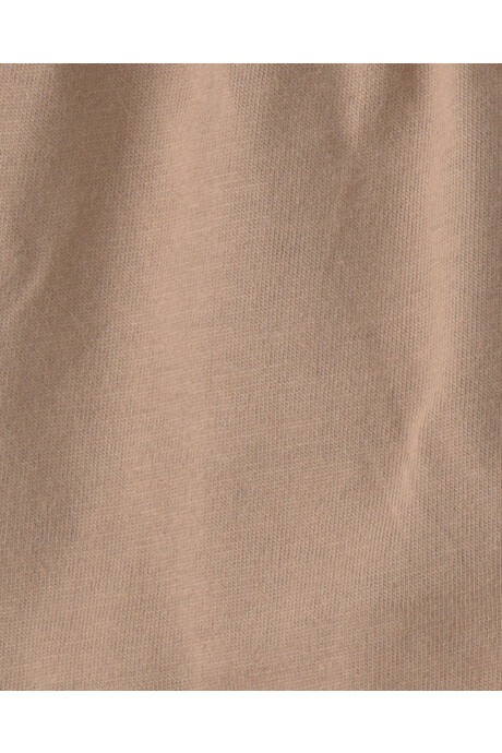 Set dos piezas de algodón, short y body henley, diseño safari Sin color