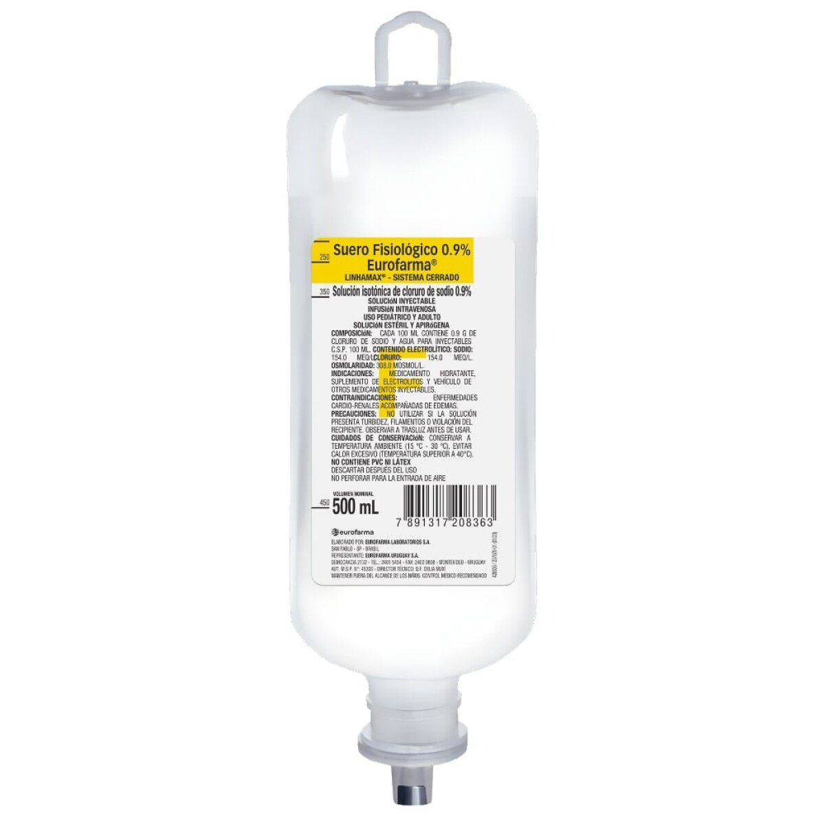 Suero Fisiológico 0.9% 500ml 