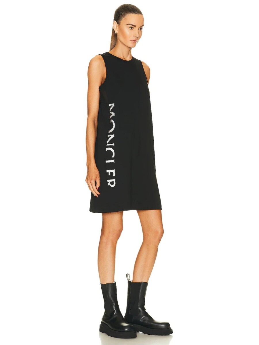 Moncler -Vestido sin mangas con bolsillos - Negro 